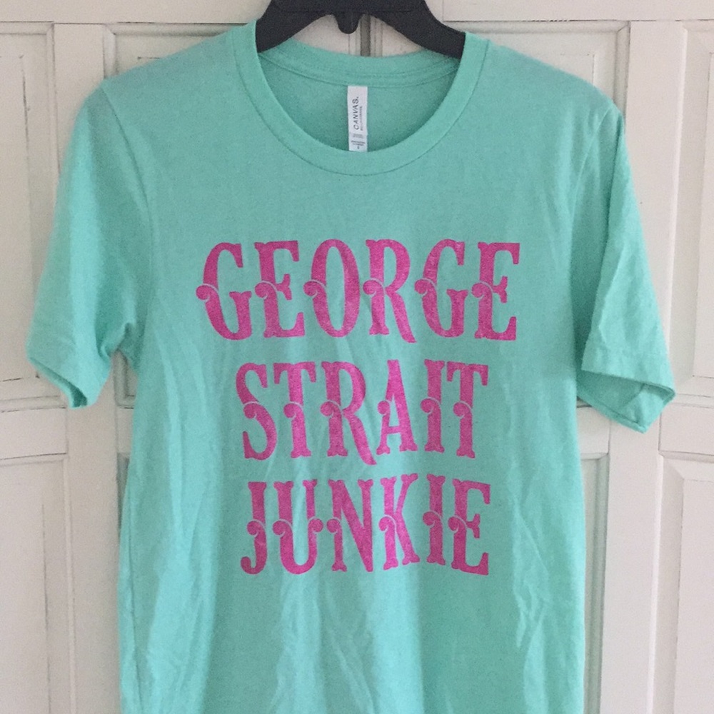 George Strait Junkie graphic concert t shirt NEW